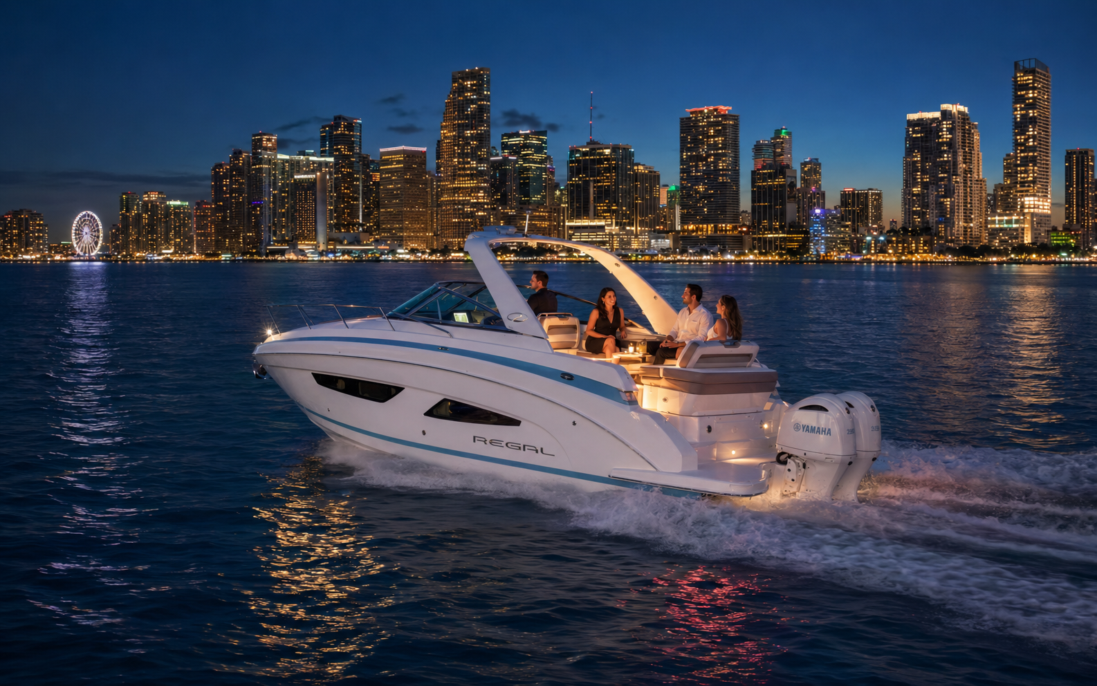 Chill One Regal 33 OBX cruising near Fort Lauderdale